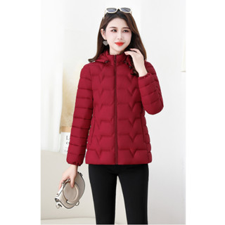 Áo khoác phao nữ trung niên cho mẹ mặc ấm giữ nhiệt LYBEE AL038