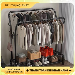 Giá Treo Quần Áo Kệ Treo Quần Áo Độc Đáo Tiện Lợi Giá Treo Quần Áo Đôi Kệ Phơi Quần Áo Đa Năng