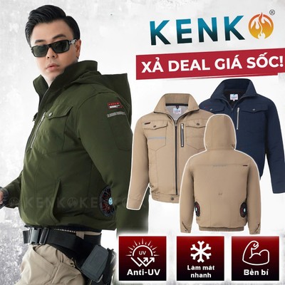 [XẢ HÀNG ÁO KHÔNG GỒM PIN QUẠT]  Áo điều hoà KENKO lẻ size SM23 chất liệu kaki bền bỉ chống mài mòn