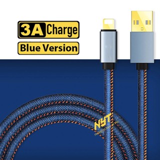 Dây Sạc Cho Phone 6/7/8/10/11/12/13/14 Hỗ Trợ Sạc Nhanh Bện Jean  USL101 NYT