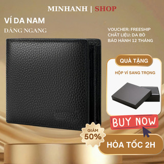 Ví Nam Da Thật Đẹp Kiểu Ngang Đứng Đắng | Bóp Da Bò Đựng Tiền