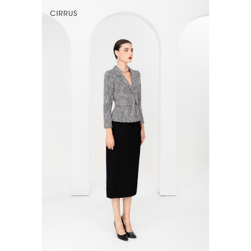 Áo vest dạ tweed CIRRUS 603280