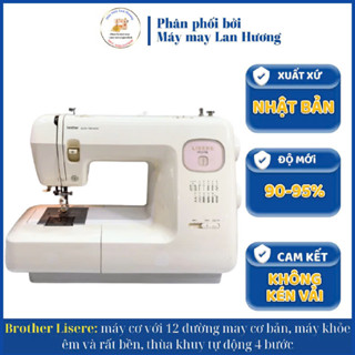 Máy May Mini Gia Đình Nhật Brother Cơ - Cực Bền- Máy Khỏe Êm - May Đầm Không Rung - Bảo Hành 12 Tháng