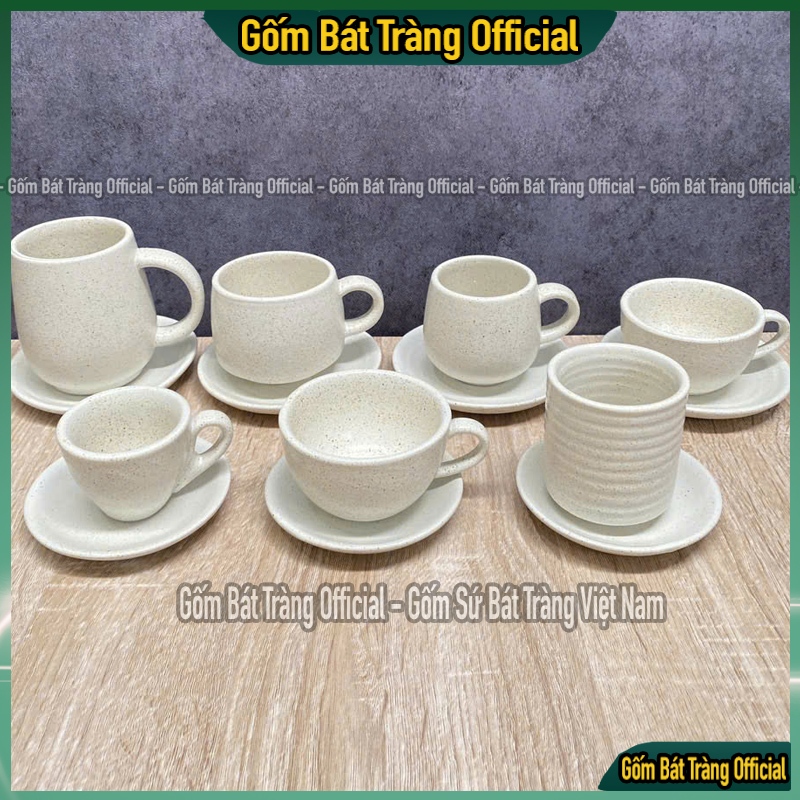  Ly Cốc Coffee Cappuchino Cà Phê Latte Bát Tràng Cao Cấp Cốc pha cà phê uống trà đẹp giá rẻ 