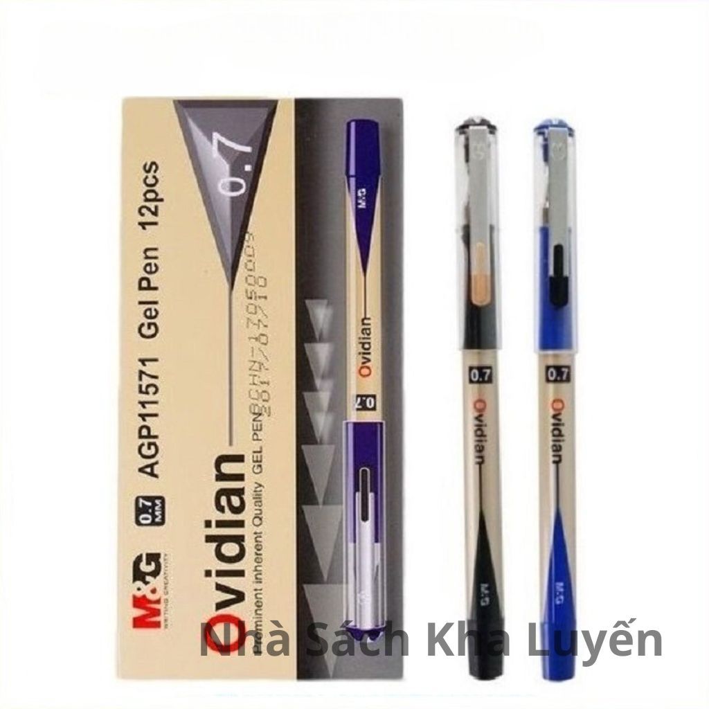 Bút Ký Gel Nước Ovidian M&G 11571/ 11536/ 11535 Ngòi 0.7/ 0.5mm, Thiết Kế Tay Cầm Sang Trọng