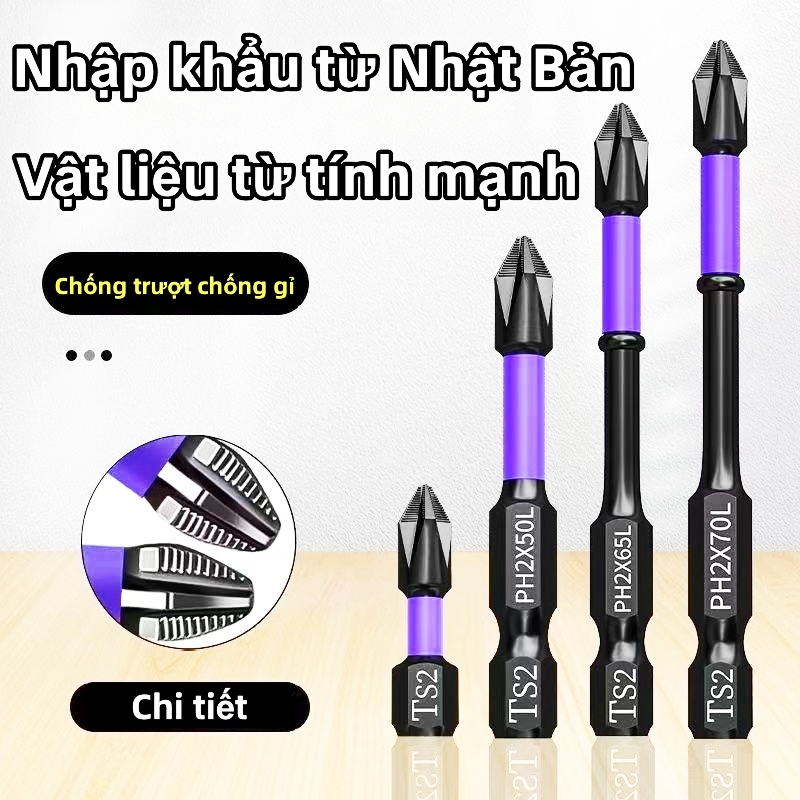 🏵️🏵️Mũi Tua Vít Nam Châm Bằng Hợp Kim Thép Chất Lượng Cao chống trượt