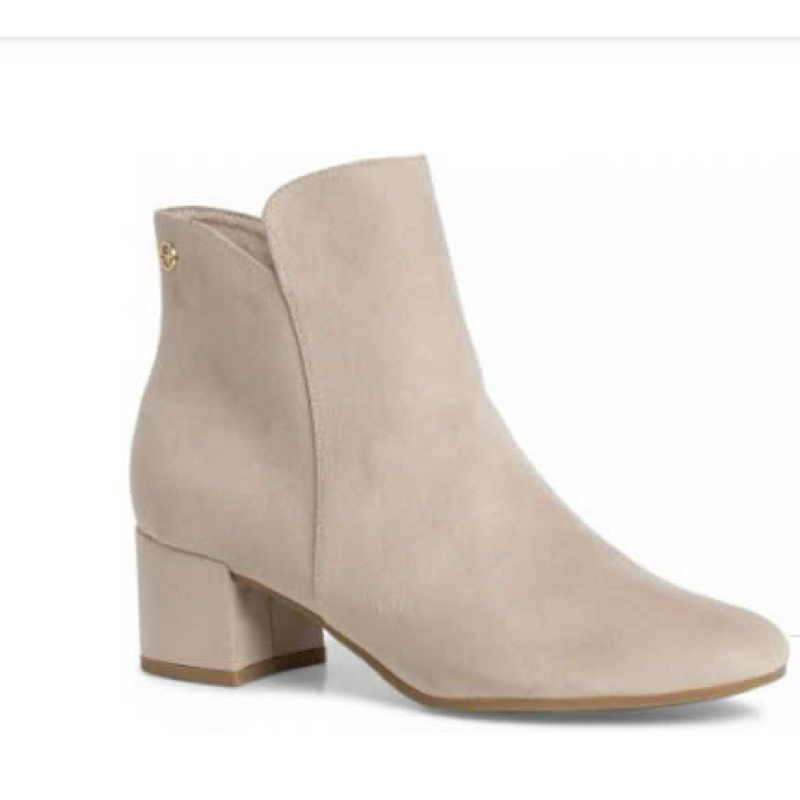 Giày bốt nữ cổ ngắn gót thấp chelsea boot xuất Đức chuẩn chính hãng Tamaris đế soft fit siêu êm - bố