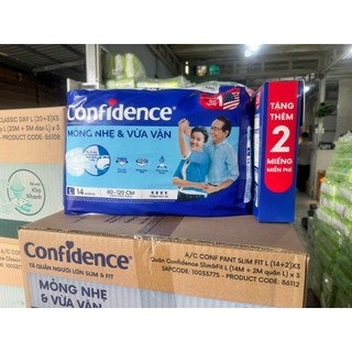 (QUÀ TẶNG KHÔNG BÁN) Tã bỉm Confidence DÁN QUẦN ĐỦ SIZE