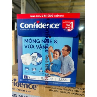 (QUÀ TẶNG KHÔNG BÁN) Tã bỉm Confidence DÁN QUẦN ĐỦ SIZE