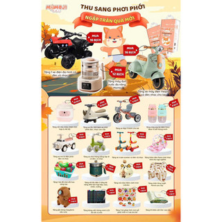 [Tặng xe chòi ô tô  cho bé ]Combo 6 bịch Bỉm Momoji cho bé
