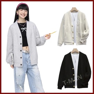 Áo Cardigan nam nữ Basic Nỉ Bông Cotton 100% 2 Da, hàng xuất dư áo khoác cadigan Dày dặn mềm mịn Unisex Local Brand