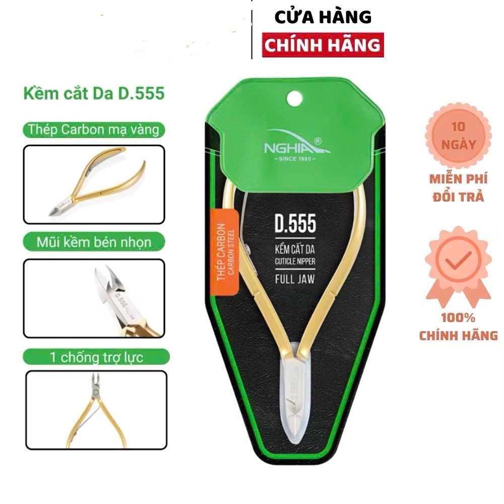 Kềm cắt da Kềm Nghĩa  D401 D555 D777 D501 D507 chính hãng - Kìm nhặt da thép không gỉ chuyên dụng là