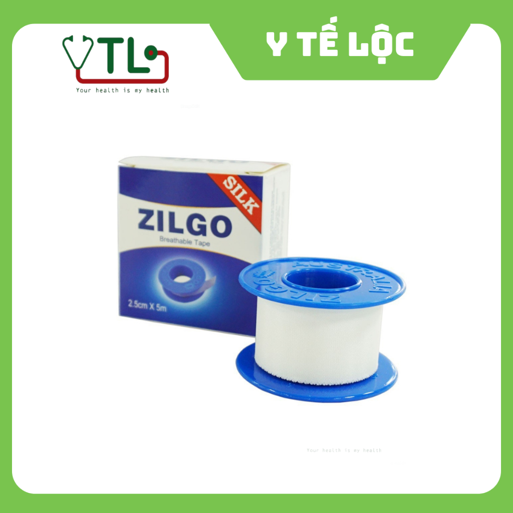 Băng keo lụa Zilgo 2.5cm x 5m