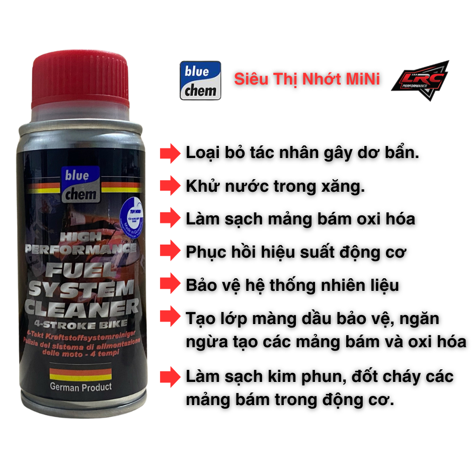 Phụ Gia Xăng - Bluchem - chính hãng - giá tốt (Fuel System Cleaner)