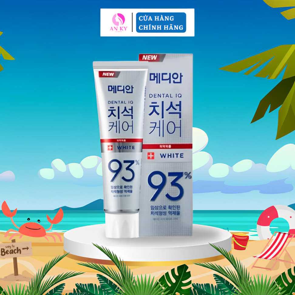 Kem đánh răng MEDIAN màu trắng 93% chuẩn hàn