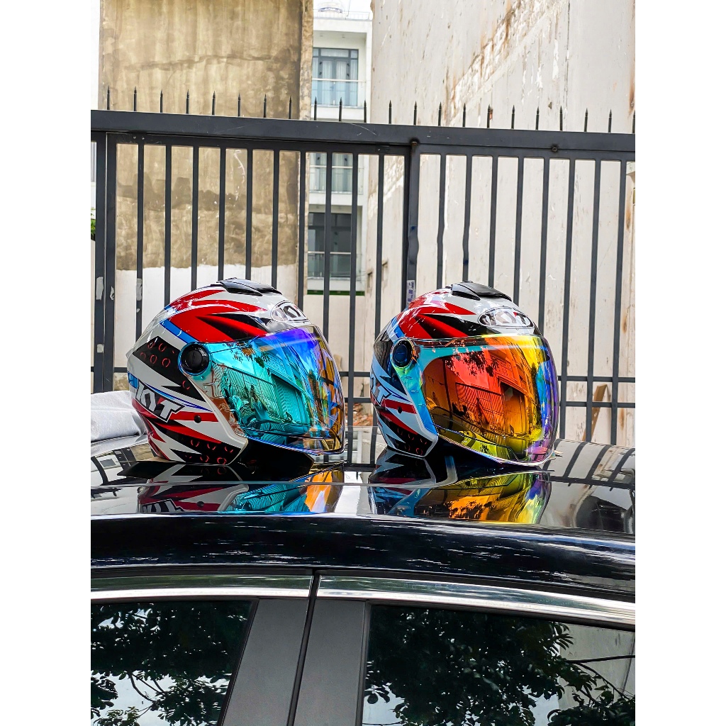 MŨ BẢO HIỂM 3/4 2 KÍNH ROYAL M668, M268 TEM DARGON BOY TẶNG LOGO VÀ TÚI ĐỰNG ROYAL