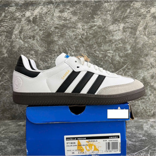 Giày adidas Samba OG White Nam Nữ, Giày Sneaker Samba Classic Màu Trắng Sọc Đen Bản Da Xịn - Hàng Xuất Store Full Box