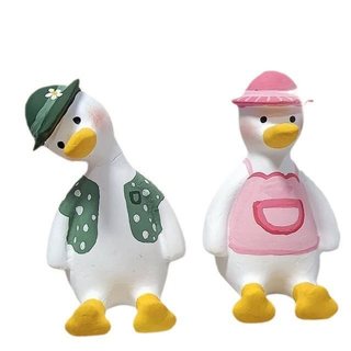 Tô tượng thạch cao vịt 2d size mini (Không kèm màu và cọ)