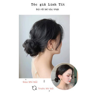 Búi rối Tóc Giả Từ Tóc Thật -Tóc thật 100%