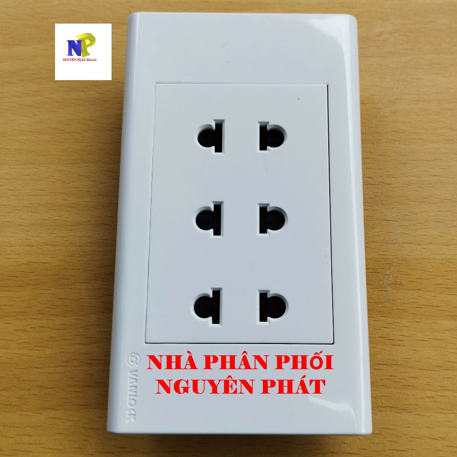 [SINO] 3 Ổ Cắm 2 Chấu - 16A Dòng S18