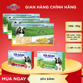  Bánh Sữa Cô Đặc Nguyên Chất   14 chiếc  Mộc Châu Milk 
