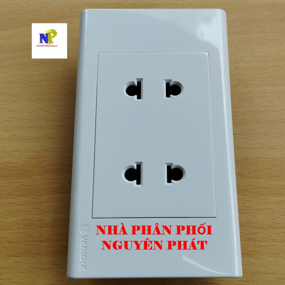 [SINO] Ổ Cắm Đôi 2 Chấu - 16A Dòng S18