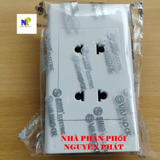 [SINO] Ổ Cắm Đôi 2 Chấu - 16A Dòng S18