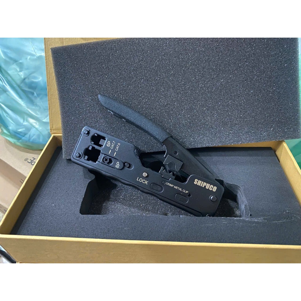 Kìm bấm hạt mạng Cat6A/Cat7/Cat8 chuyên dụng RJ11-RJ12-RJ45