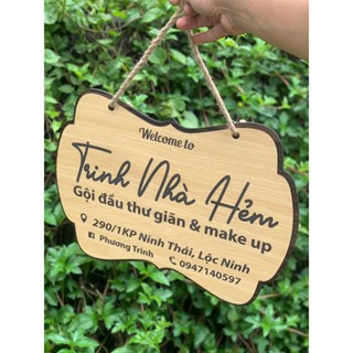 Bảng gỗ decor, Bảng hiệu decor quán, shop...nội dung theo yêu cầu sang trọng và bắt mắt