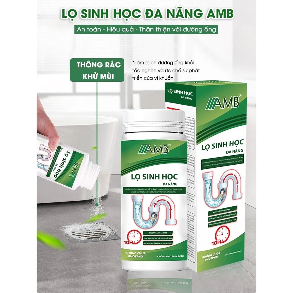 Lọ sinh học đa năng AMB, Viện Hàn lâm khoa học Việt Nam làm sạch, vệ sinh đường ống khử mùi hiệu quả
