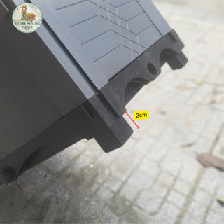 Chậu ghép thông minh HDPE, Chậu trồng rau, Chậu trồng cây kích thước 150x50x40cm mầu Ghi- Trắng