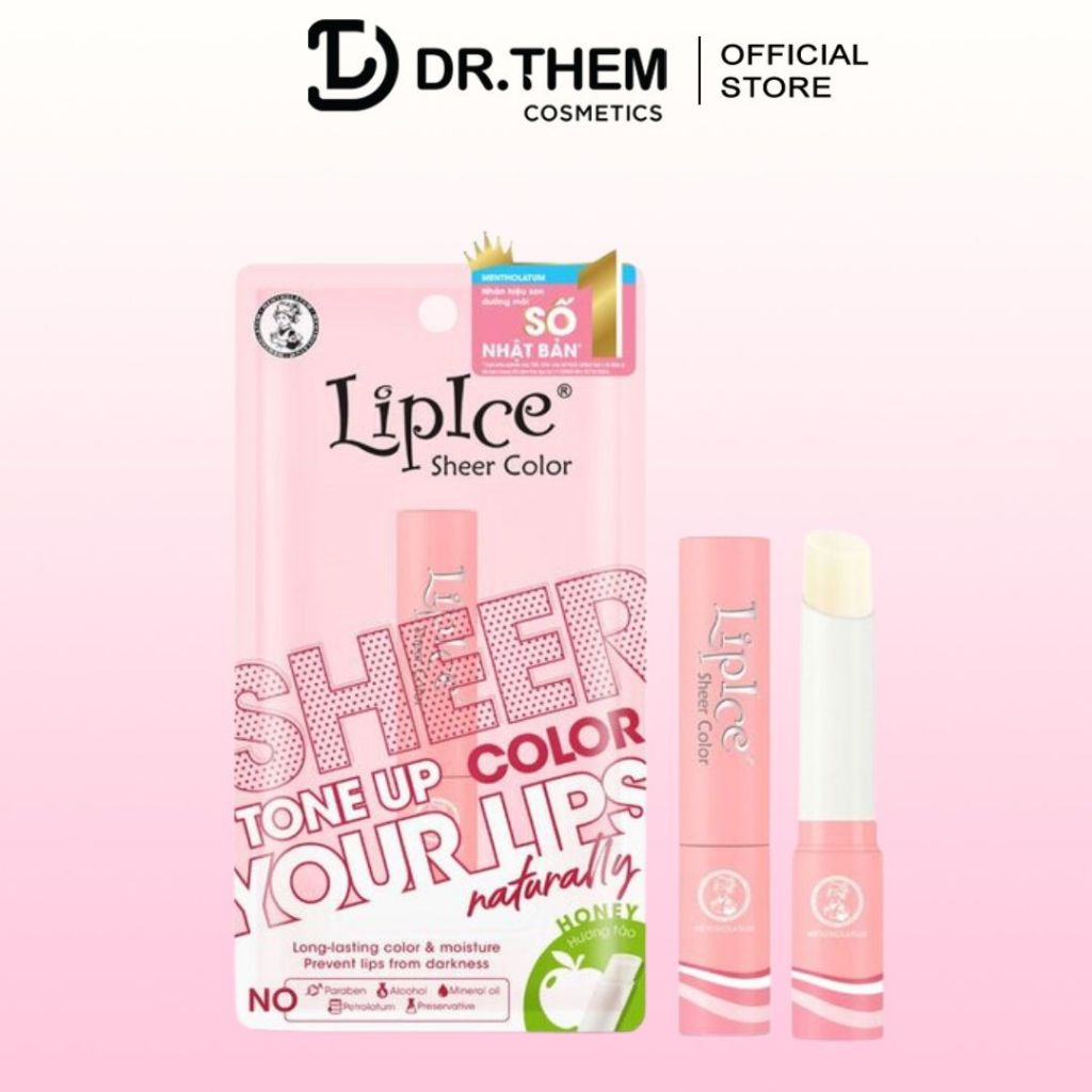Son Dưỡng Môi LIPICE SHEER COLOR HONEY Hương Táo 2,4g - Dr Thêm