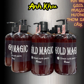 Thuốc uốn lạnh Gold Magic Qmax90, Thuốc uốn tóc đa năng siêu xoăn, sóng căng không bông xù | AnhKhoa