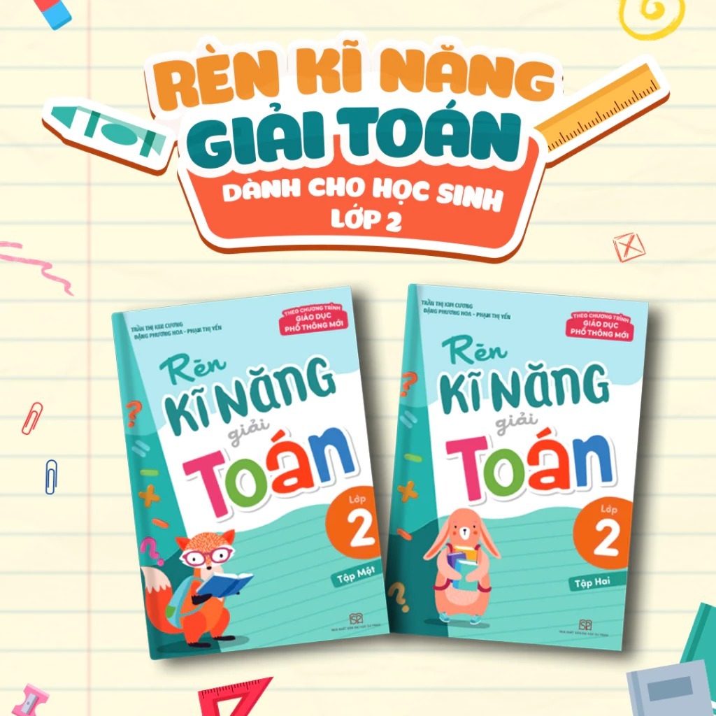 Sách: Combo Rèn Kĩ Năng Giải Toán Lớp 2