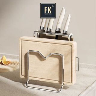 Giá đỡ dao đũa FEEKA inox 304 chống gỉ kèm giá để vung, ống đựng dao đũa cao cấp có lỗ thoát nước