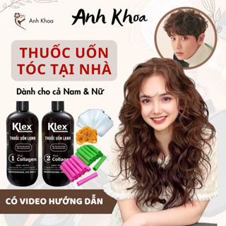 Thuốc uốn tóc tại nhà dành cho cả Nam và Nữ, có kèm dụng cụ và video hướng dẫn uốn | AnhKhoa