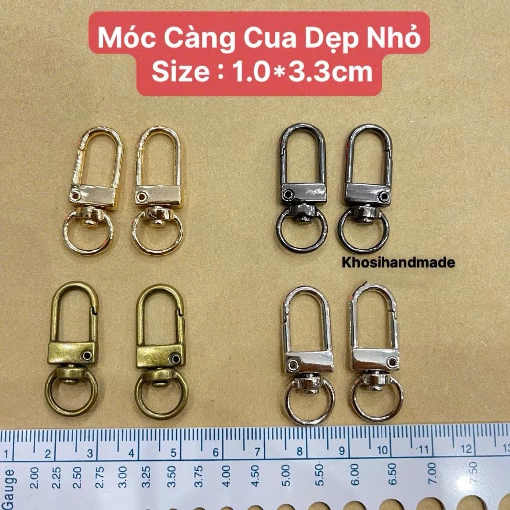 Móc Càng Cua Dẹp Nhỏ  (15k/Cặp)