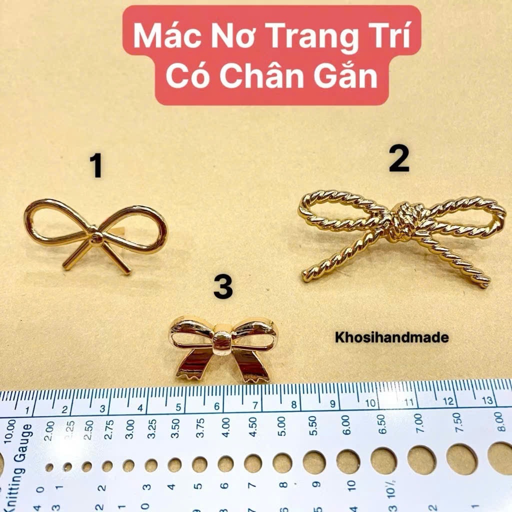 Mạc nơ trơn trang trí 12k/cái