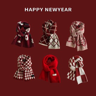 Khăn quàng cổ TUMIE cho dịp giáng sinh chất vải cashmere cao cấp, khăn len choàng cổ dành cho nam và nữ