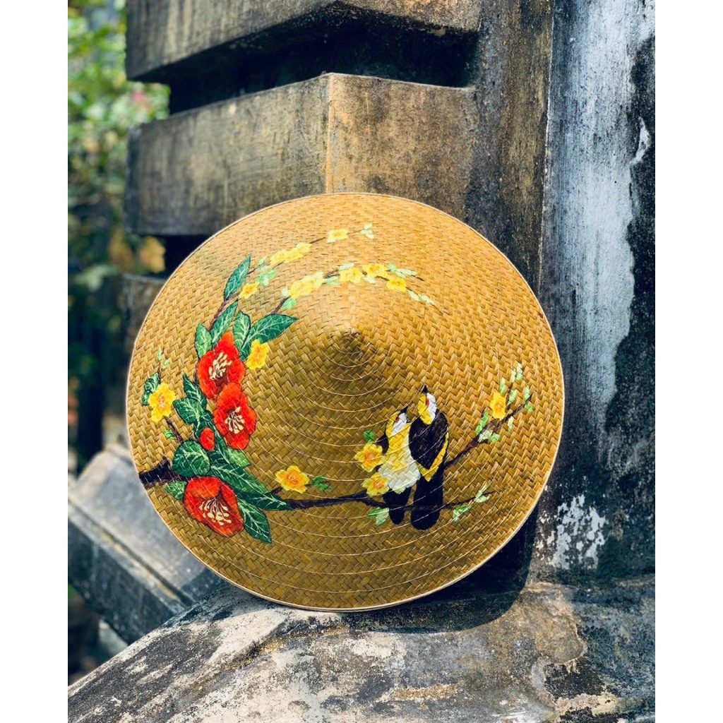 Nón cỏ bàng vẽ - Nón cỏ vàng xứ huế - Nón vẽ