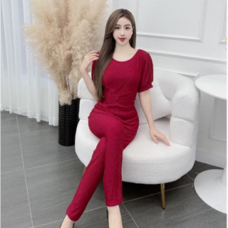 Đồ bộ cho mẹ 40 tuổi mặc nhà quần dài Thun Xốp Nhật đồ Bộ Nữ Mặc Nhà - CN132