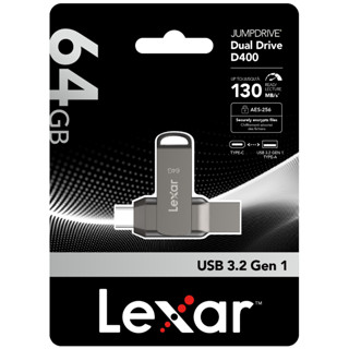 USB LEXAR JumpDrive D400 64GB BL Titanium, USB 3.2