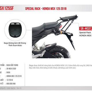 Baga chịu lực GIVI MSX 125 (SRV_special rack)