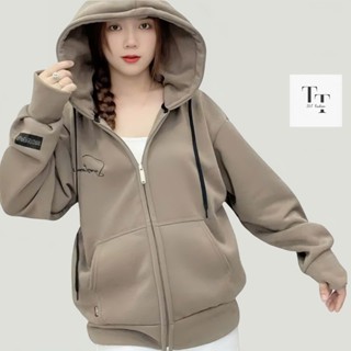 Áo khoác nữ form rộng hoodie zip 4 túi, áo hoodie nữ khoác ngoài kéo khóa zip nỉ bông mùa đông hàn quốc unisex
