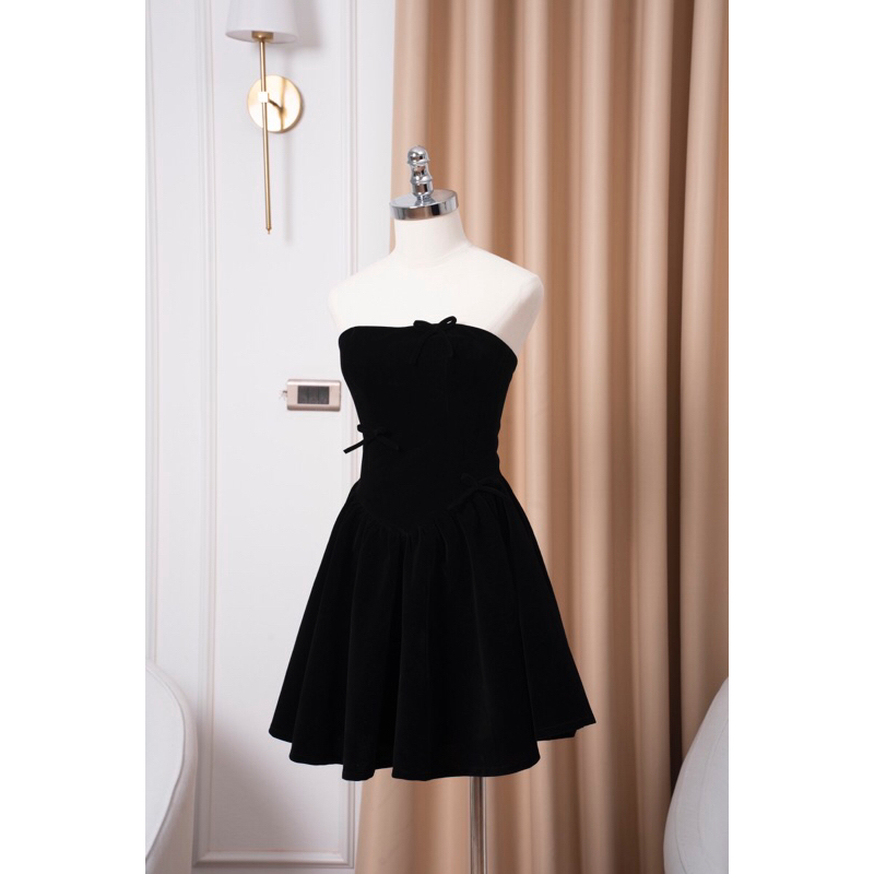 Váy nhung đen đi tiệc, đi chơi siêu sang chảnh - KAWAII BY CHAN