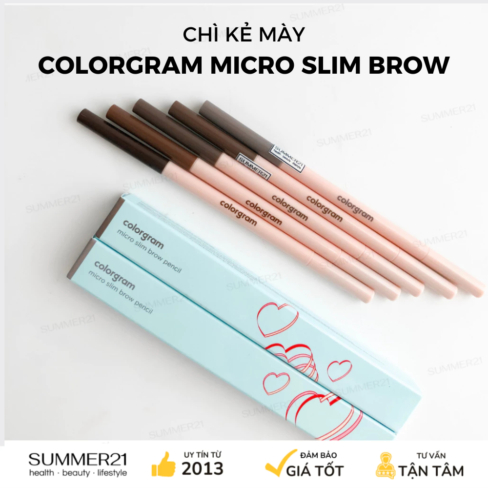 Chì kẻ mày COLORGRAM MICRO SLIM BROW PENCIL