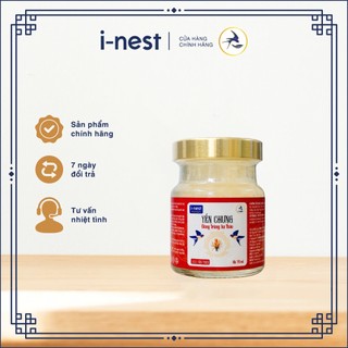 Yến Chưng Sẵn i-nest 55%, Yến Cao Cấp Kết Hợp Đông Trùng Hạ Thảo Hũ 70ml