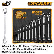 INGCO - HKSPA3142 -- Bộ cờ lê 2 vòng 12 chi tiết