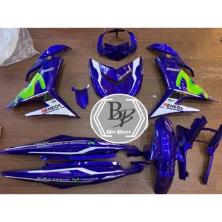 Dàn áo exciter 150 đời 2015 -2018 xanh GP mới chính hãng (kèm tem 3 lớp dán sẵn như hình)