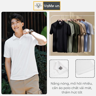 Áo Polo Nam Tay Ngắn Trơn Đơn Giản Co Giãn Thời Trang Thương Hiệu Y2010 Non Branded 03 23742 |YaMe|